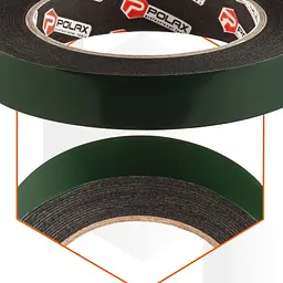 Двостороння клейка стрічка Polax «Стандарт» на спіненій основі 19 мм × 5 м (101-033) - мініатюра 7