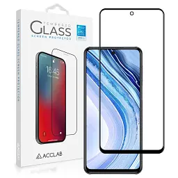 Скло захисне ACCLAB Full Glue Xiaomi Redmi Note 9 Pro/Note 9 Pro Max Black (1283126508790) - мініатюра 2