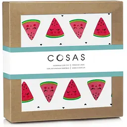 Наматрацник непромокаючий Cosas Watermelon 70х120 см червоний (WaterSheet_Watermelon_120)