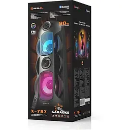 Портативний музичний центр бумбокс Real-El X-787 Party Box - мініатюра 7