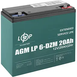 Акумулятор LogicPower LP 6-DZM-20 Ah тяговий свинцево-кислотний - мініатюра 2