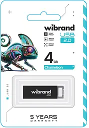USB Flash Wibrand USB 2.0 Chameleon 4Gb Black - мініатюра 2