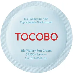 Крем-молочко для обличчя Tocobo Bio Watery Sun Cream SPF50+ PA++++ з максимальним сонцезахисним захистом 1.5 мл (TOC014S)