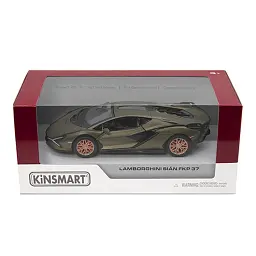 Металева інерційна легкова модель Lamborghini Sian 5", відкриваються двері (В асортименті) - мініатюра 2