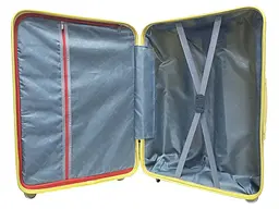 Валіза середня M+ з поліпропілену Milano bag 0305 84л Жовта - мініатюра 4