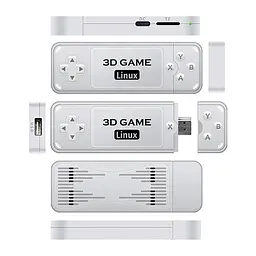 Ігрова приставка геймстик консоль Powkiddy Boyhom Y6 3D Linux Game Stick 64GB S905X2 + 10400 відеоігор - мініатюра 4