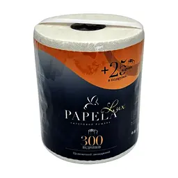Паперові рушники Papela Lux 2 шари 300+25 відривів 1 рулон (4820270940297)
