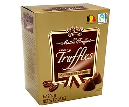 Цукерки трюфельні Maitre Truffout Fancy Truffles Coffee Flavour 200г.
