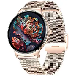 Смарт-годинник Uwatch T8 Gold кругла модель 2 ремінці