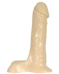 Реалістичний фалоімітатор Doc Johnson Ballsy Super Cock 7, 21х4.5 см (тілесний)