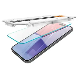 Захисне скло Spigen Glass tR EZ Fit 2 Pack Transparency для iPhone 16 Plus | 15 Plus (AGL06883) - мініатюра 4