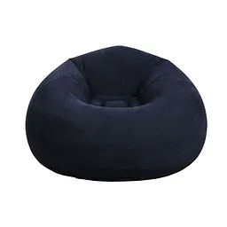 Надувне крісло-пуф Inflatable Sofa / Надувне крісло-мішок 110х110х85 см Темно-синій - мініатюра 3