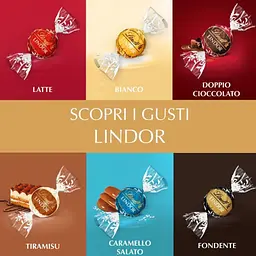 Шоколадні цукерки Lindt Lindor Assortito Latte Pistacchio Cocco Nocciola 200г - мініатюра 5