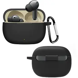Чохол-накладка DK для Realme Buds T310 Silicone Candy Friendly з карабіном (017219) (black)