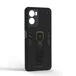 Чехол для Motorola G06 4G/G06 Power 4G, Proover, черный, с подставкой и магнитом, противоударный, ударопрочный, бронированный, панель-накладка, защита всего корпуса, термополиуретан (TPU) + поликарбонат (PC), ArmorStandart (ARM89063) - мініатюра 2