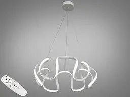 Підвісна LED-люстра з пультом 90 Вт Diasha 6601WH