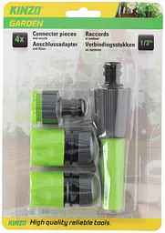 Набір насадок для поливу Kinzo Garden 1/2'' 4 предмети - мініатюра 2