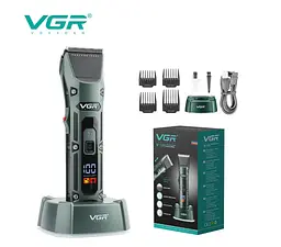 Професійний бездротовий тример для волосся VGR V-696 машинка для стрижки акумуляторний тример для бороди та окантовки - мініатюра 4