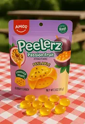 Желейні цукерки Amos Peelerz Peelable Passion Fruit Gummy Candy 170г - мініатюра 6