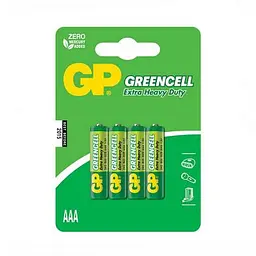 Батарейка Gp AAA R03 солевая x 4 (24G-U4 / 4891199000478)