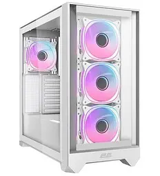 Корпус 2E Gaming Dominator Pro (G2302W), білий, без БП, Mid Tower, ATX/Micro ATX/Mini ITX, 1xType-C/2xUSB 3.0, макс. CPU