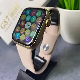 Золотий смарт-годинник Smart Watch GS7 MINI 41 мм, Фітнес годинник з тонометром та пульсоксиметром - мініатюра 3