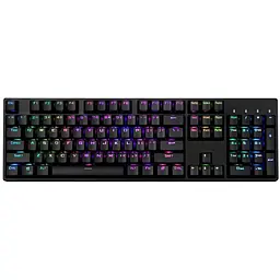 Клавіатура ігрова 1stPlayer MK-8 Gateron Titan Yellow Switch з підсвіткою black (448930) - мініатюра 2