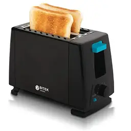 Тостер на два тости чорний 1000 Вт 2 Slice Toaster BITEK BT-263