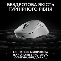 Мышь компьютерная Logitech Pro X Superlight 2 Dex White (910-007363, 910-007366) - миниатюра 4
