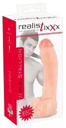 Фалоімітатор Realistixxx Real Stallion 27.5 см тілесний - мініатюра 2
