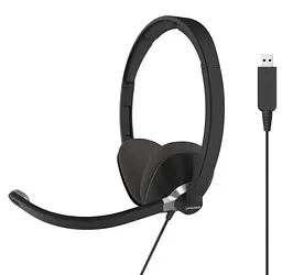 Навушники CS300 USB, Black, USB, поворотний мікрофон Koss teh0028034