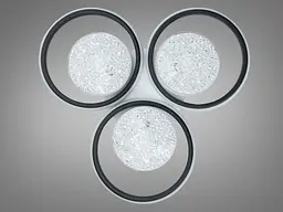 Стельова LED-люстра Dia 2563WH+BK DIMMER — біло-чорна, 82 Вт, 54 см - мініатюра 5