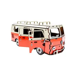 Дерев'яний 3D конструктор Мікроавтобус PuzzleOk Puz-00926 156 деталей - мініатюра 4