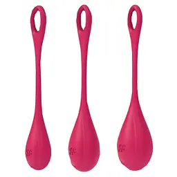Набір вагінальних кульок Satisfyer Yoni Power 1, 3 шт., червоний