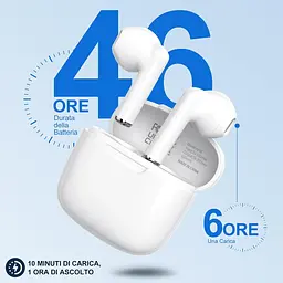 Навушники Bluetooth, Bluetooth 5.3 HD Стерео навушники-вкладки-вкладки 46H Сенсорна функція IPX6 Водонепроникні навушники - мініатюра 5