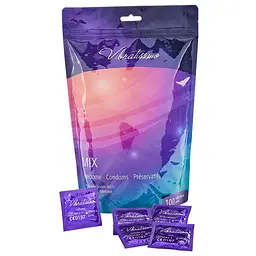 Презервативи Amor Vibratissimo Mix, 100 шт Amor 11-60405 103364 - мініатюра 1