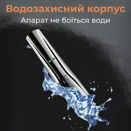 Машинка для стрижки професійна VGR V-029 акумуляторна з насадками, срібло VGR HP-V-029 - мініатюра 9