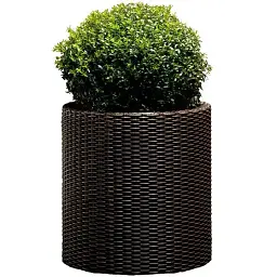 Горщик для квітів Keter L Cylinder Planter коричневий (17197934521_L) - мініатюра 2