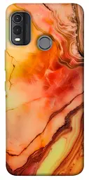 Чохол Demsky Червоний корал мармур для Nokia G11 Plus