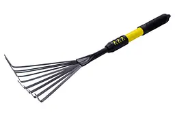 Граблі віялові садові MasterTool 510 x 160 мм гумова ручка - мініатюра 3