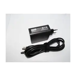 Блок живлення до ноутбуку Lenovo 65W 20V, 3.25A / 5V, 2A разъем bevel USB (косой) wall mount (ADL65WDA / A40248)