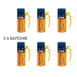 Піна-клей монтажна Tytan Professional 60 секунд 1.8 л (6 шт. x 300 мл) - мініатюра 3