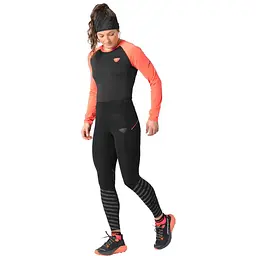 Штани жіночі Dynafit Trail Reflective Tights Woman M Чорний-Сірий - мініатюра 4