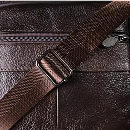 Сумка з ручкою для чоловіків Vintage 22940 20х17х8 см Коричневий - мініатюра 10