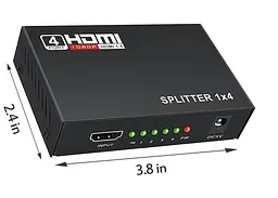HDMI-сплітер 1x4 3D, 1080Р, 1,4 - мініатюра 2