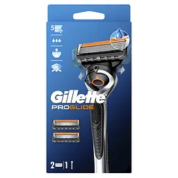 Станок для гоління чоловічий (бритва) Gillette Fusion ProGlide Flexball з 2 змінними картриджами - мініатюра 2