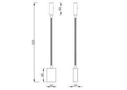Настінний світильник MJ-Light READER SNAKE 3200K WH 15020 - мініатюра 9