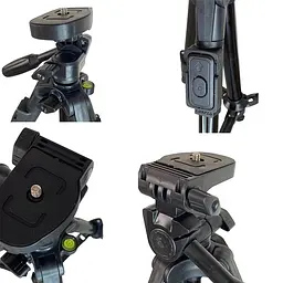 Універсальний штатив NeePho NP-3160S не знімний майданчик + тримач + пульт (30-68.5см) Чорний - мініатюра 10