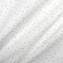 Простирадло Cosas на резинці 120х200 golden stars, білий (StarsDotsBeigeWhite_120x200x20) - мініатюра 3