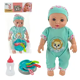 Інтерактивна лялька-пупс Little Baby зі звуковими ефектами та набором аксесуарів (Y347-1413)